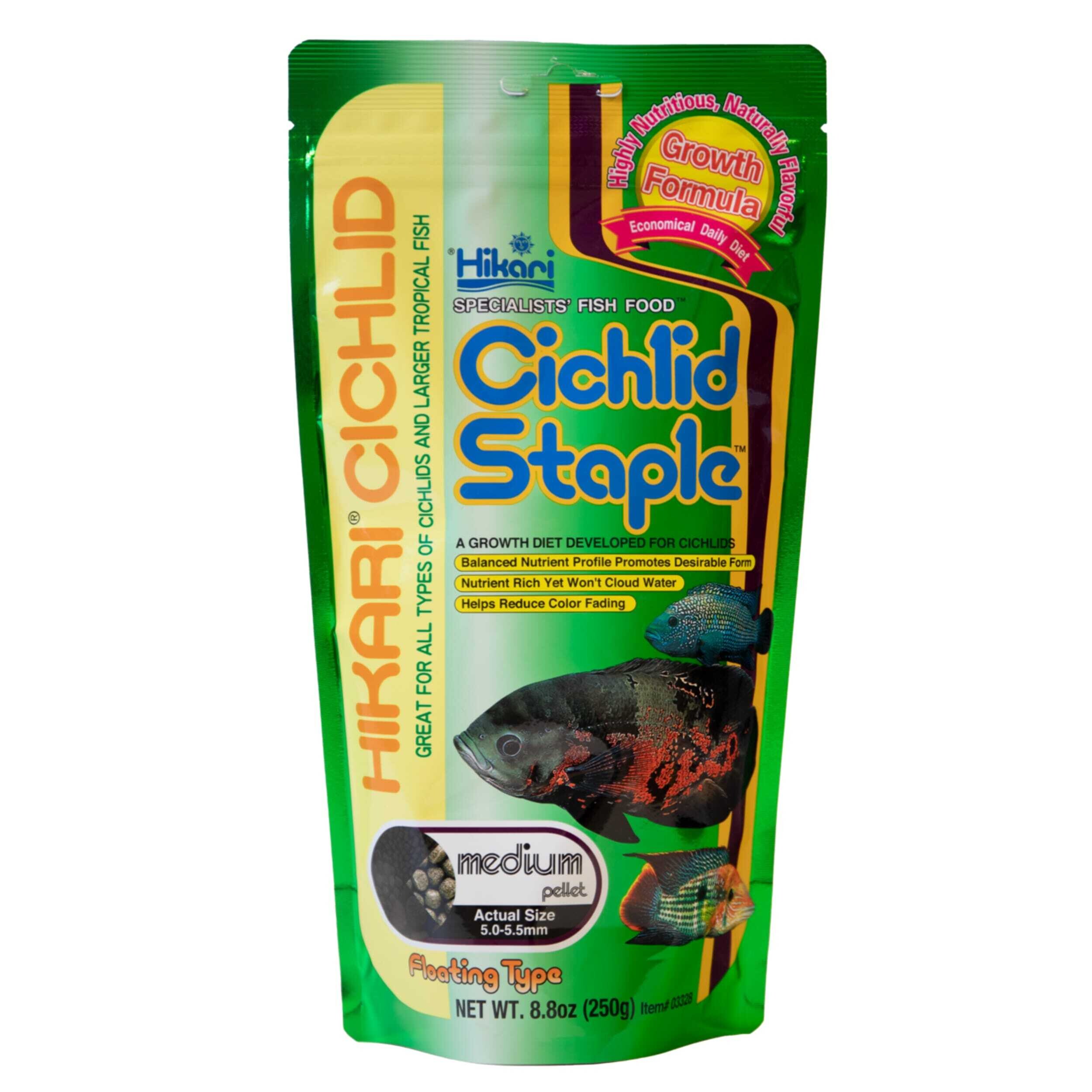 Hikari Cichlid Staple Medium Voeding - Professioneel Dagvoer voor Karnivore Cichliden, 250g