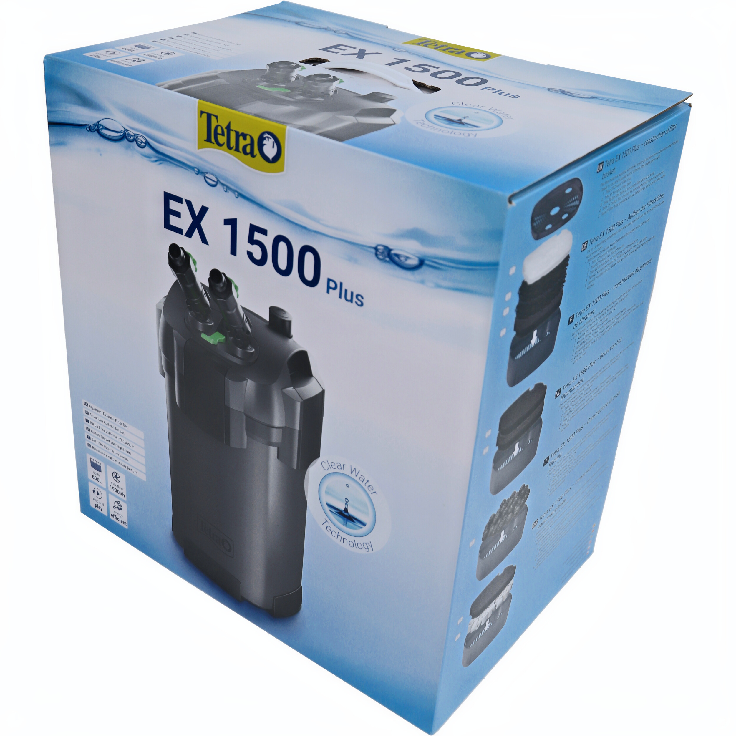 Tetra EX 1500 Plus Buitenfilter voor Aquaria 300-600L - Energiezuinig, Stil & Krachtig