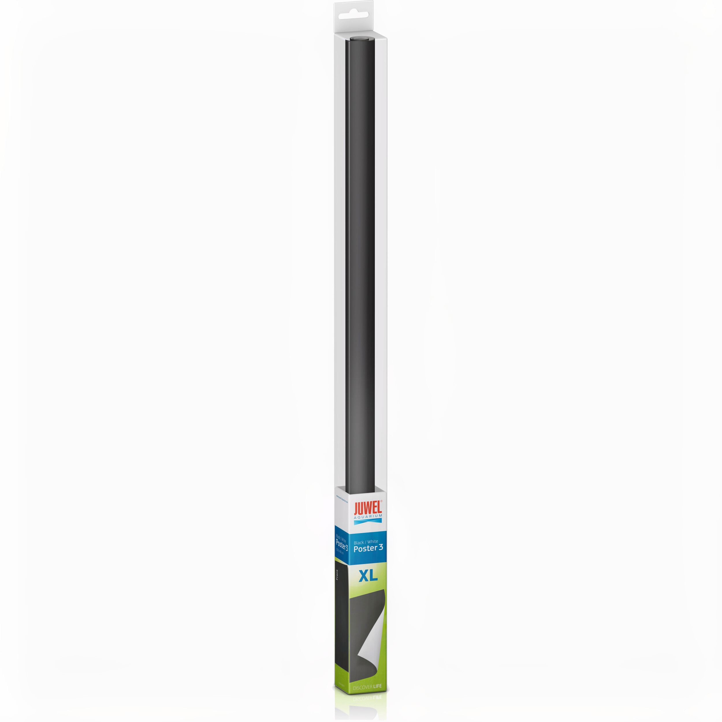 Juwel Achterwand Poster 3 XL 150x60cm - Omkeerbaar 3D-effect, Zwart & Wit Design