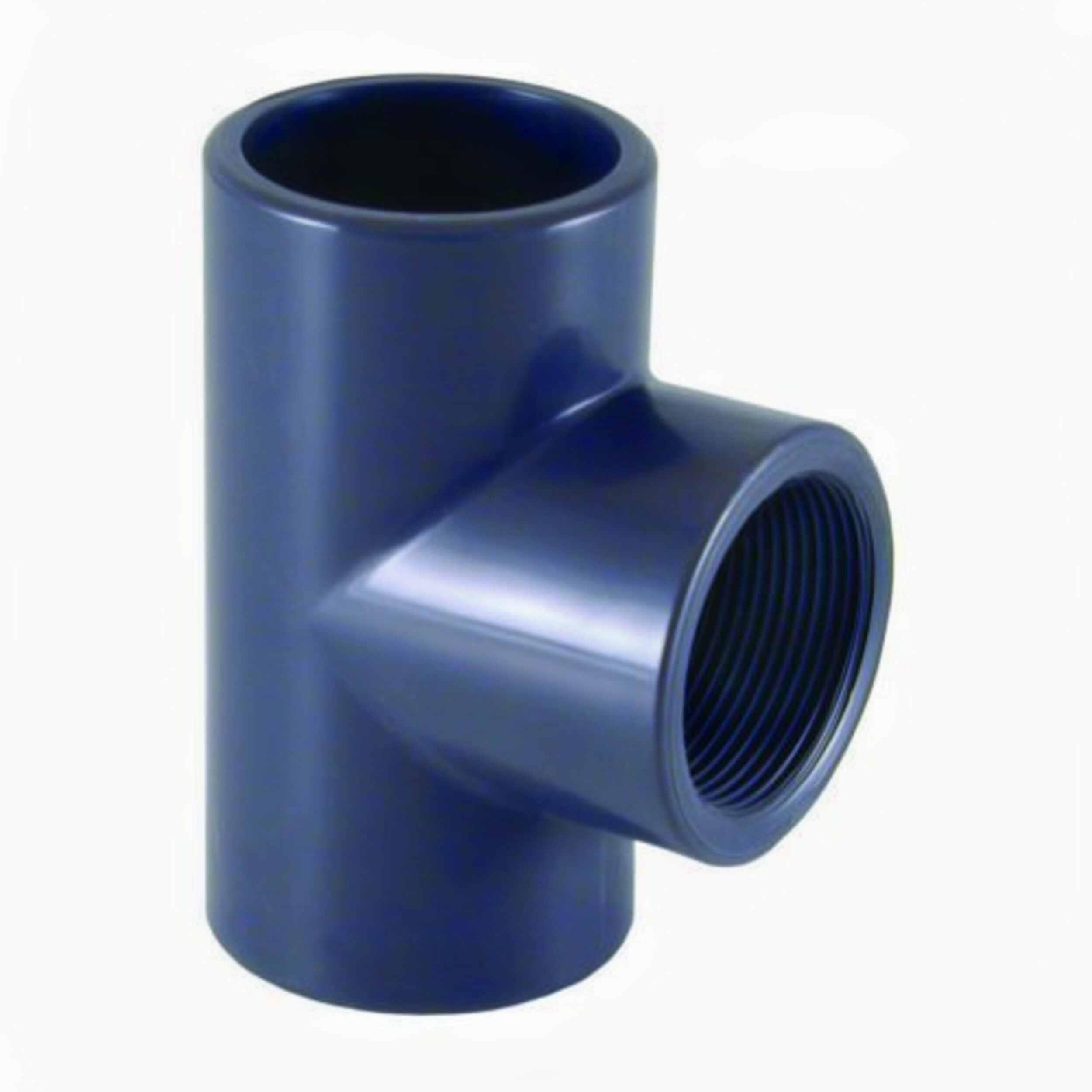 PVC T-stuk 90° 2 x Ø20mm x ½" binnendraad PN10