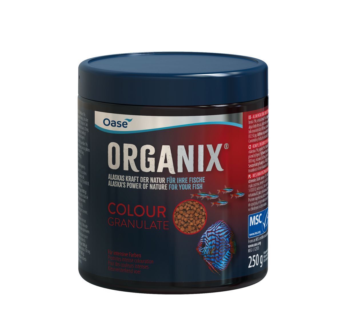 Oase ORGANIX Colour Granulate 550ml - Kleurversterken Visvoer Alaska-duurzaam afbeelding