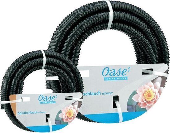 Oase Spiraalslang 1 1/2 inch 10m Zwart - UV-Vijverslang Flexibel en Stevig Design afbeelding