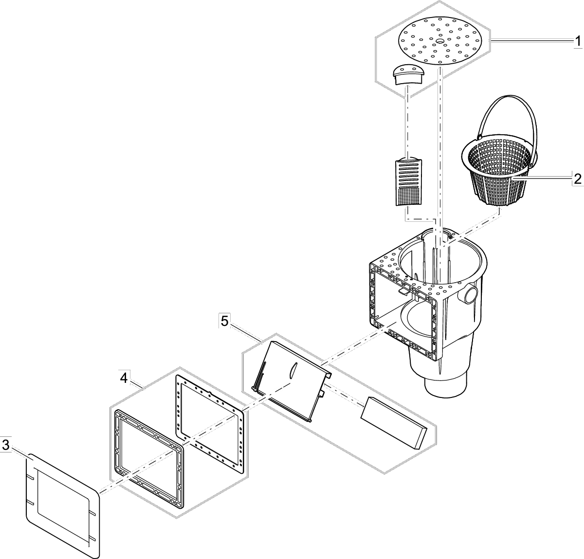 Oase ProfiSkim Wall Vervangend Afdekframe Set - Simpel Installatieproces & Perfecte Pasvorm afbeelding