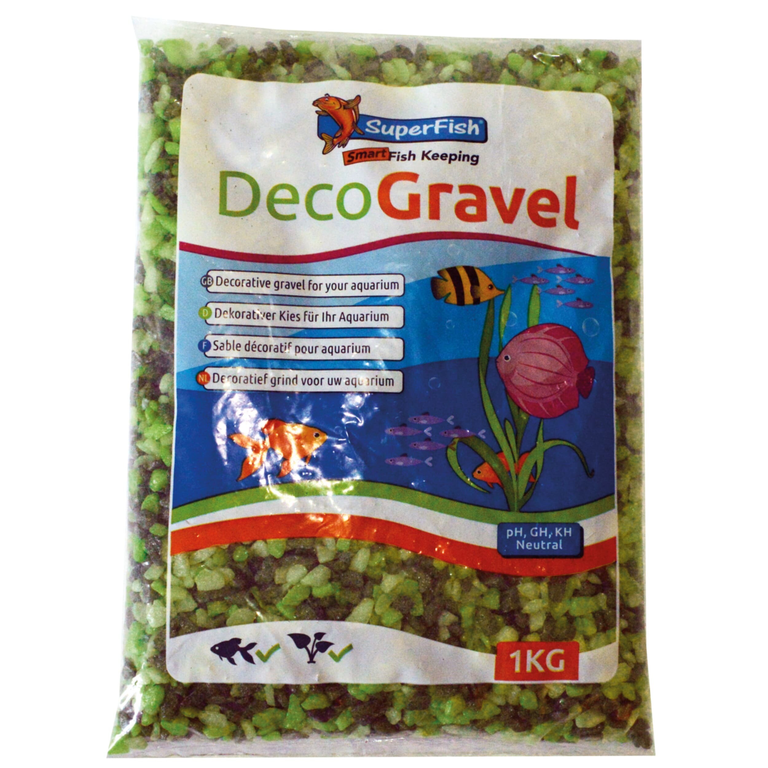 Deko-Kies-Mix Grün 1kg