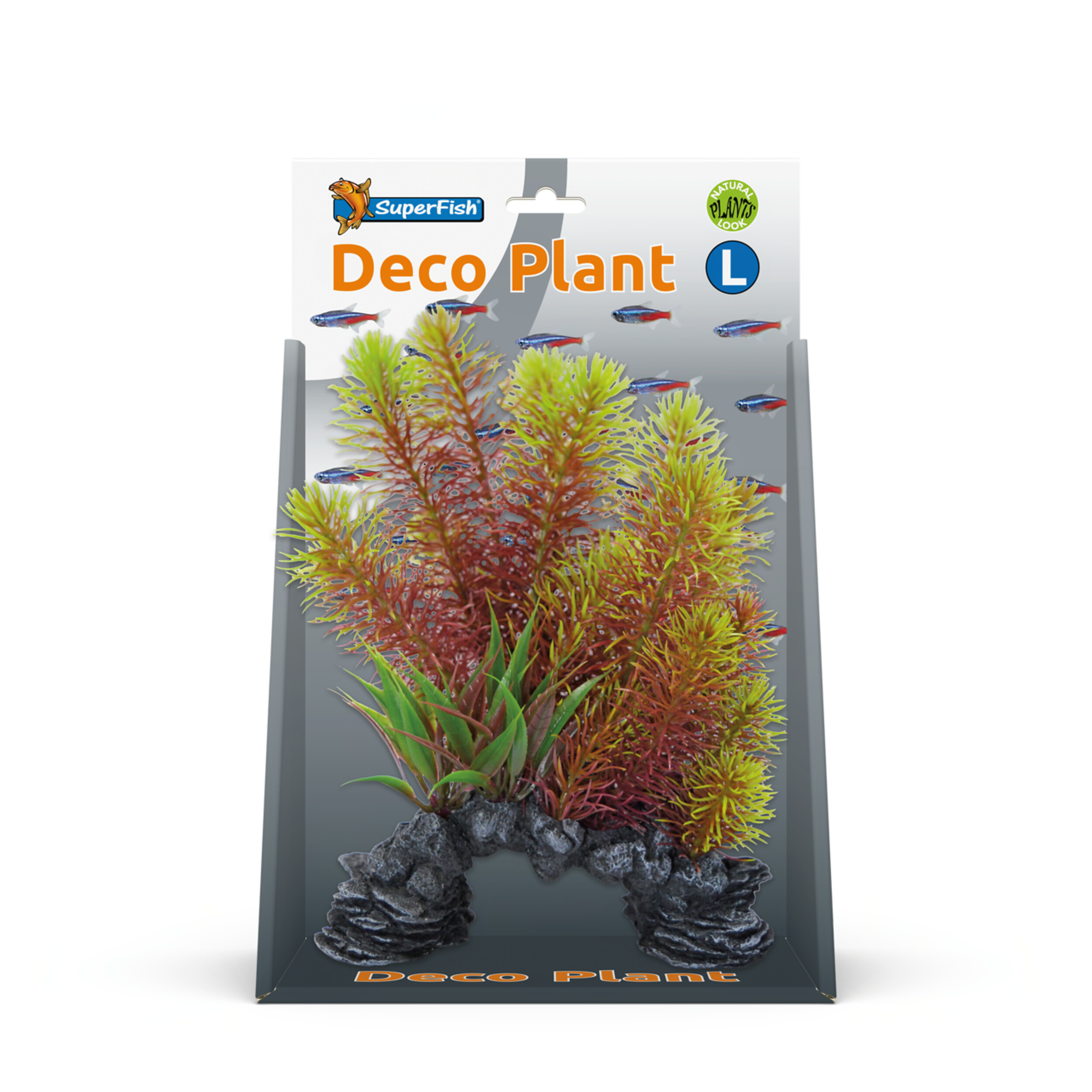 Superfish Deco Plant Myriophyllum Large - Rode Kunstplant voor Onderhoudsvrij Aquarium