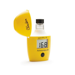 Checker-fotometer voor ammonia LR, 0,00 tot 3,00 mg/l met starterskit reagentia en 2 cuvetten