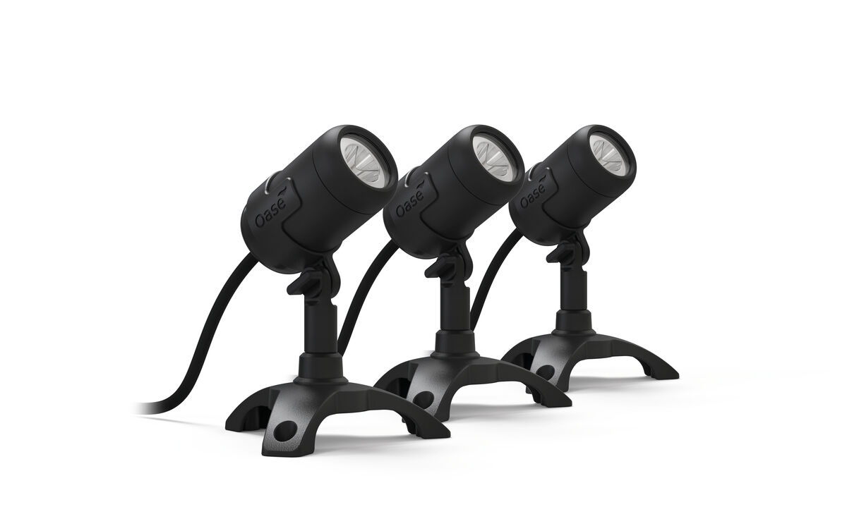 Oase LunAqua Connect S Set 3 - IP68 Waterdichte Tuinverlichting met RGB en App-Control afbeelding