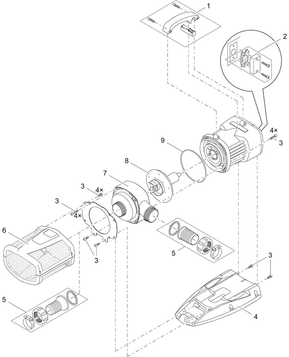 BG pump housing AquaMax Eco Expert 21000