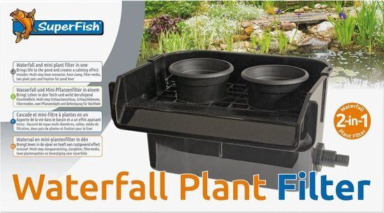 Superfish Waterfall Plant Filter - Compleet Vijverfilter & Natuurlijke Waterval, 35x42x30 cm afbeelding