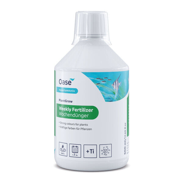 Oase PlantGrow Wekelijkse Meststof 500ml - Kleurversterkende Plantenvoeding, Fosfaatvrij afbeelding