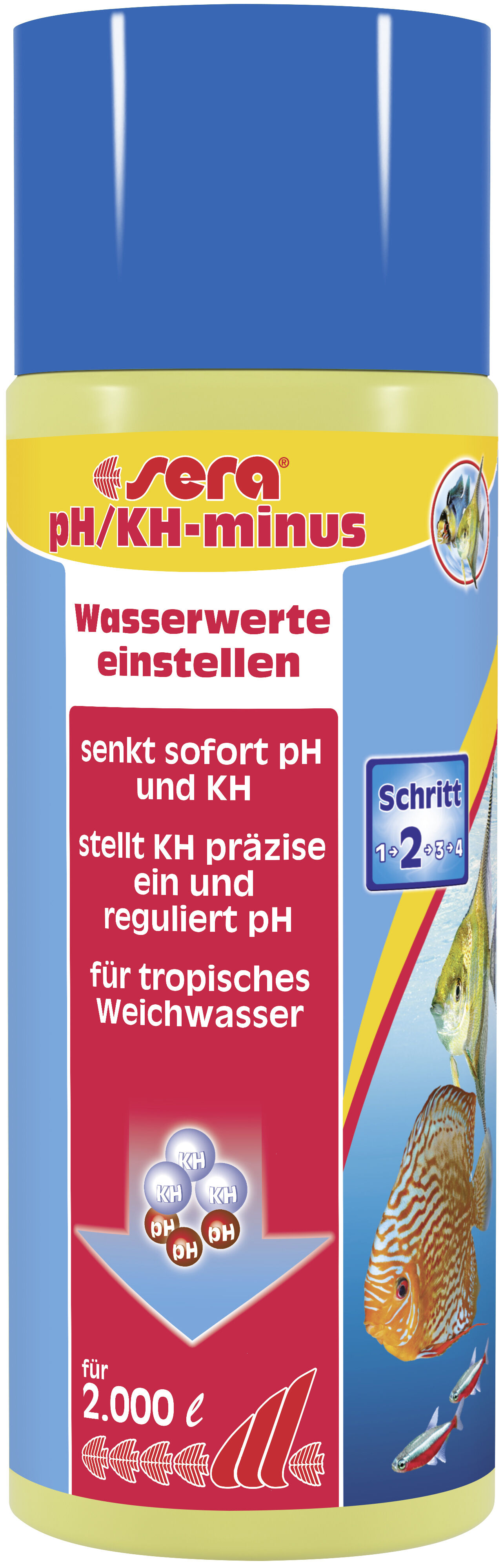 Sera pH/KH-minus 500ml voor Zoetwateraquarium - Stabiliseert pH & KH Waarden, Optimaal voor Discus- & Maanvissen afbeelding