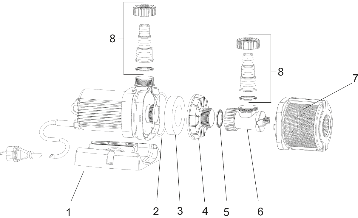 Voet Aquarius Universal Gr. 4 afbeelding