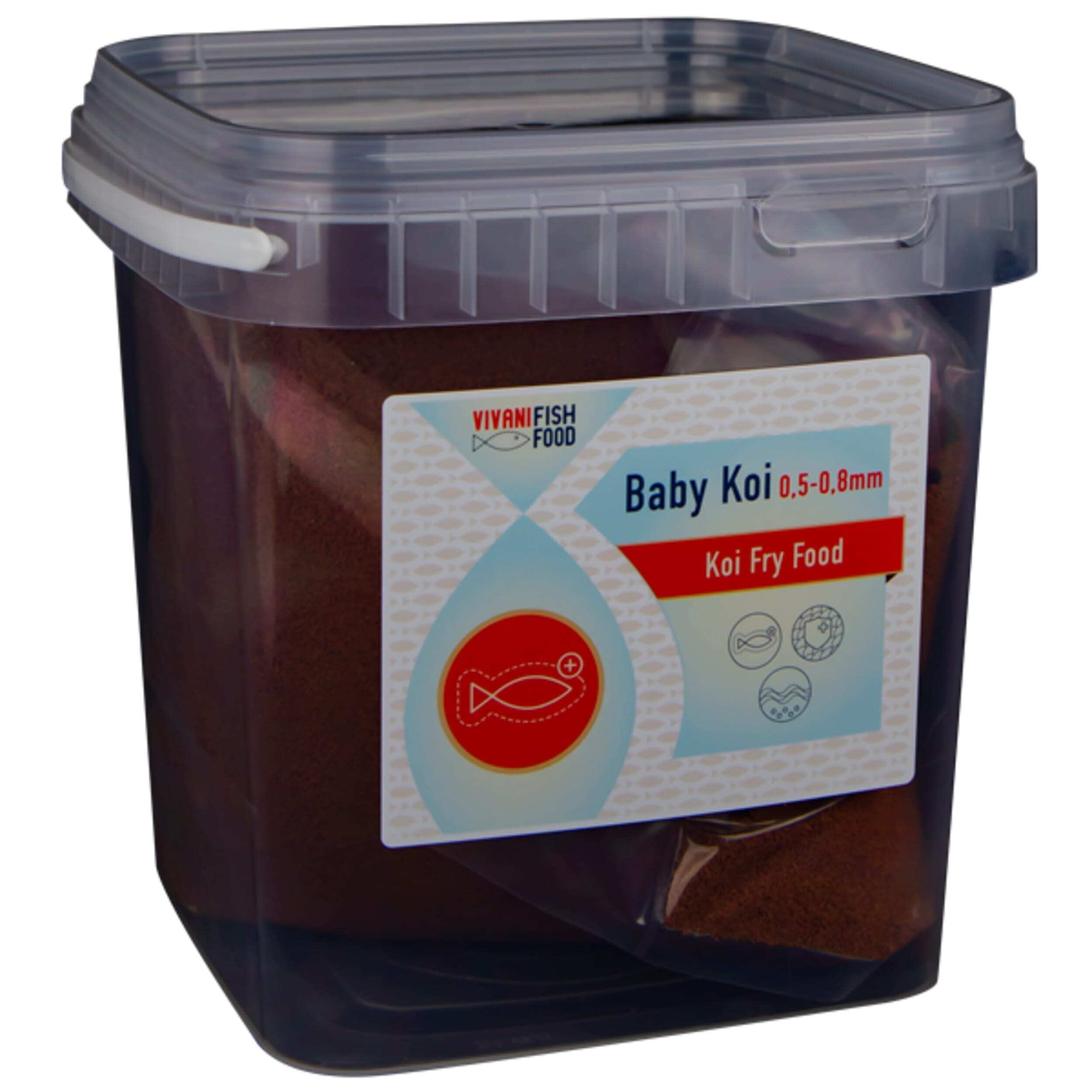Baby koi food 0.5-0.8mm 1 kilo