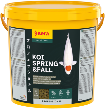 Sera Koi Professional Spring & Fall Koivoer - 7 kg, 21 L - Voeding voor Voor- en Najaar afbeelding