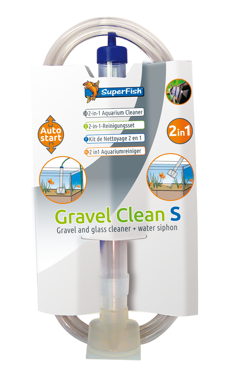 Superfish Gravel Clean S Aquariumreiniger - Auto-Start voor Waterverversing & Bodemreiniging afbeelding