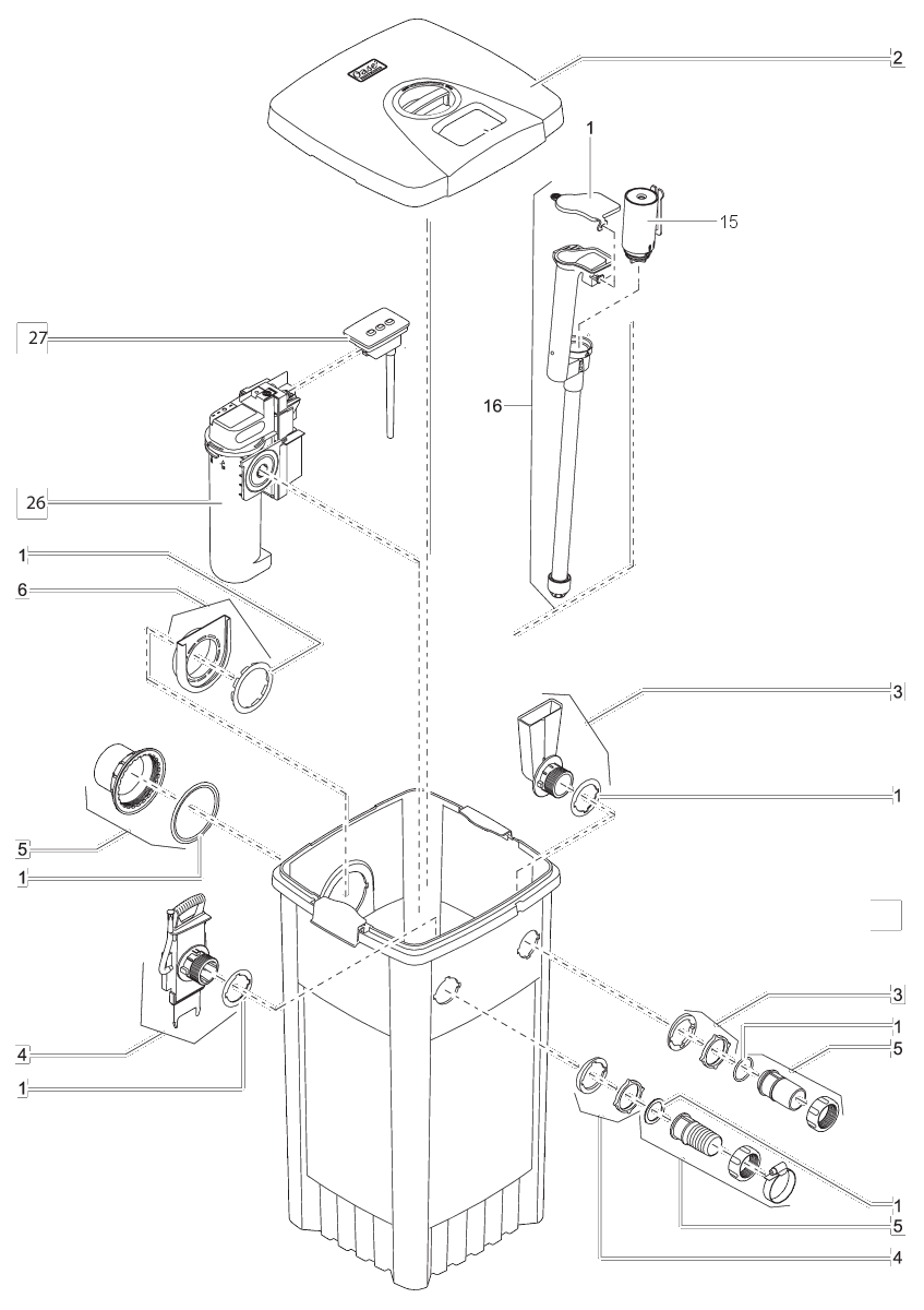 BG reinigingsrotor FiltoMatic UVC 24 afbeelding