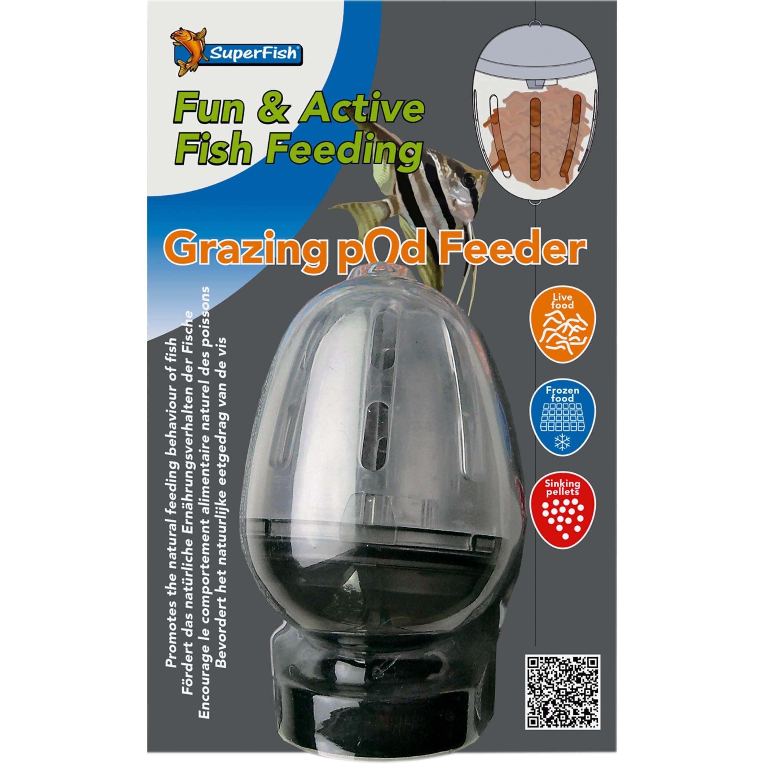 Superfish Grazing Pod Feeder: Stimulerend Aquarium Voersysteem voor Gezond Visgedrag