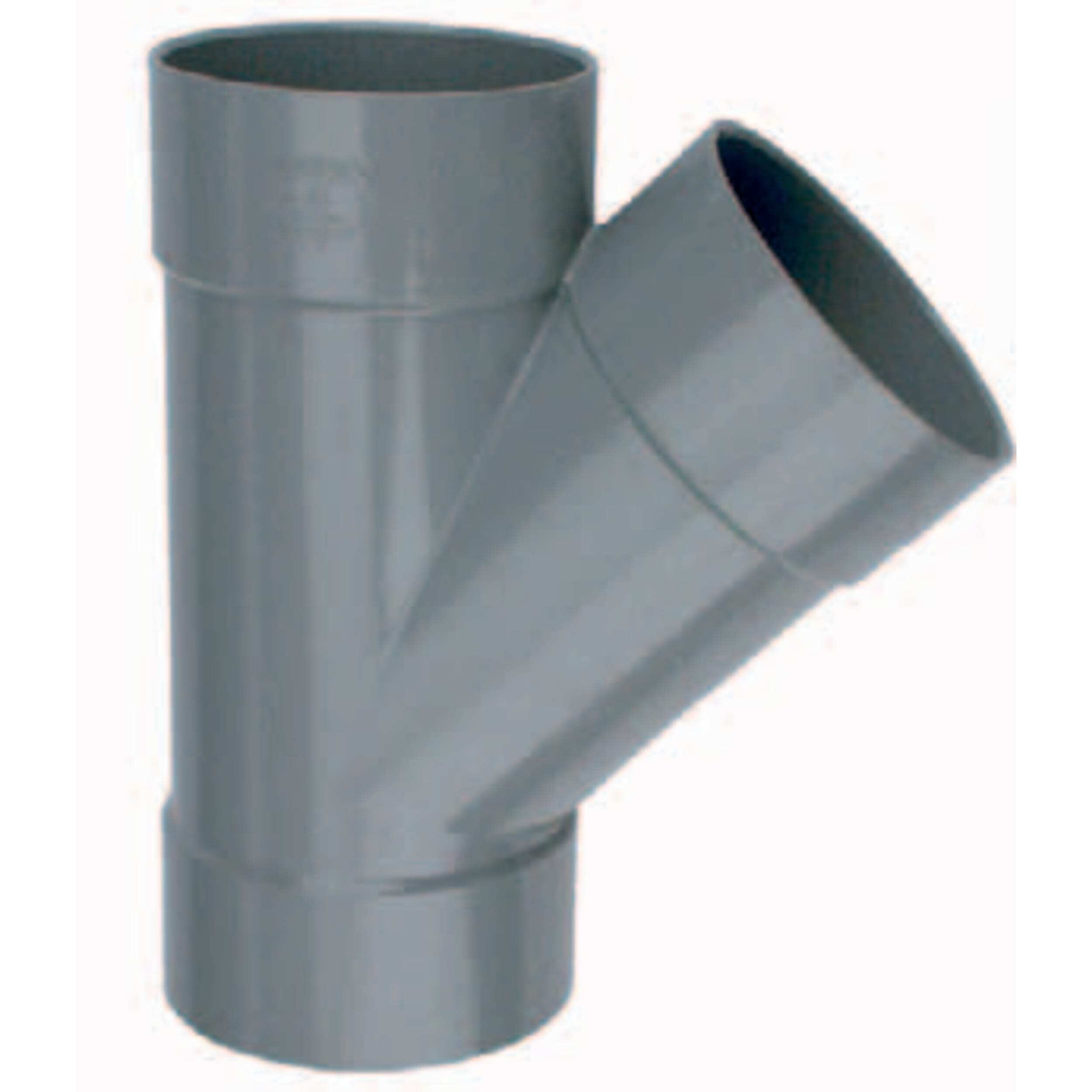 PVC T-Stuk 45° 3 x mof 125mm Wavin