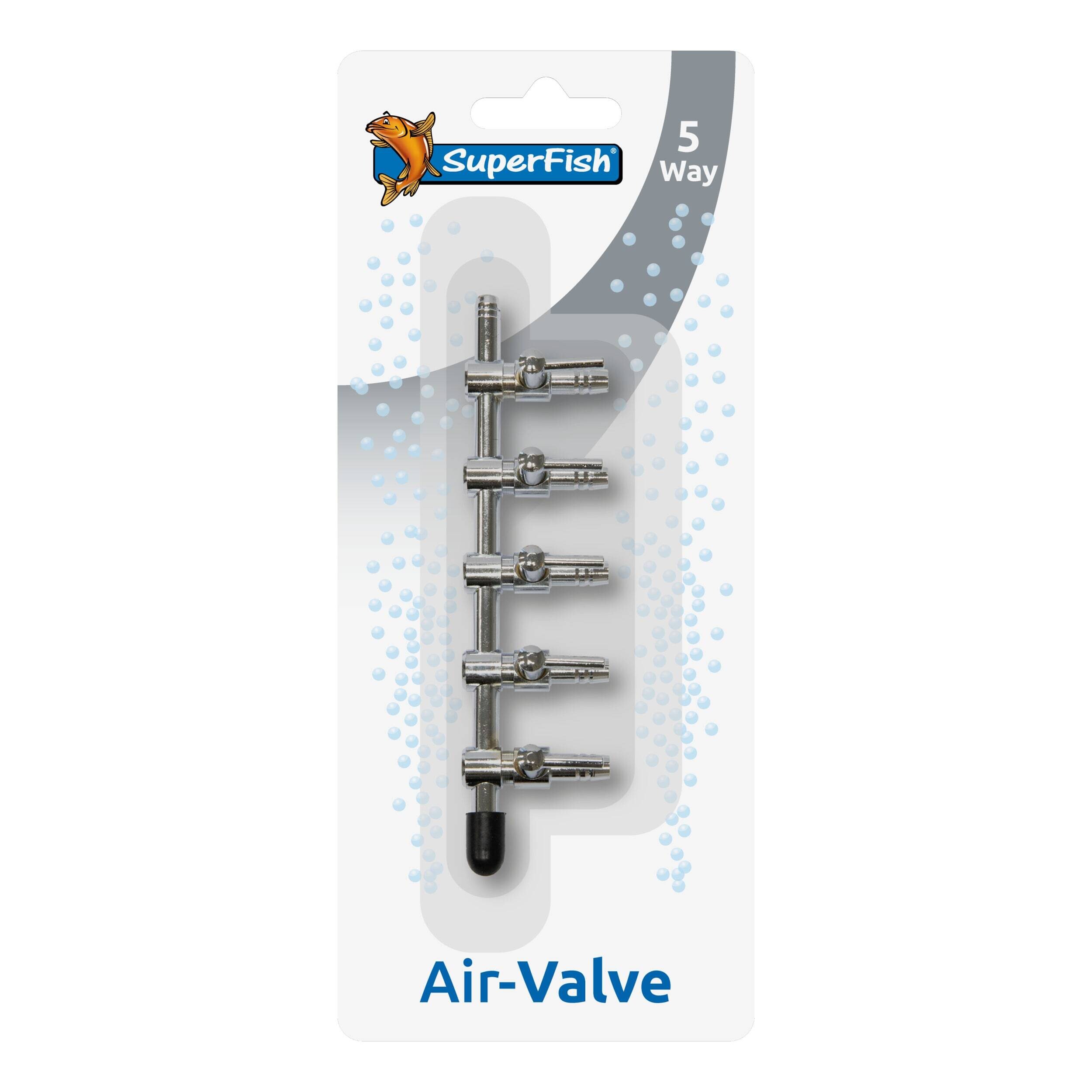 Vanne d'air en acier inoxydable 5 voies Blister