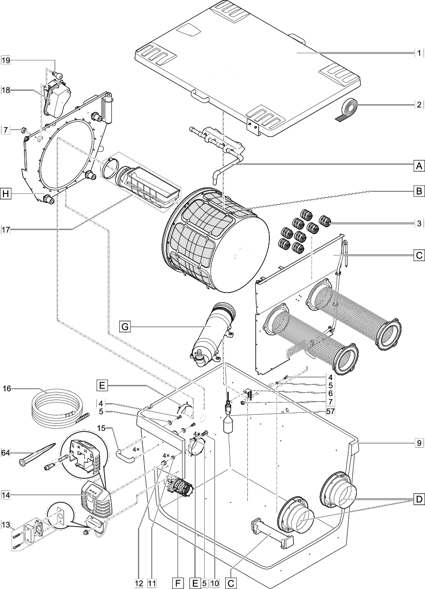 Mod. rasterbuis Compact L Gravitation afbeelding