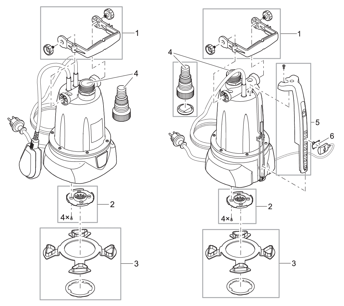 Handvat incl. bevestigingsschroef Drain afbeelding