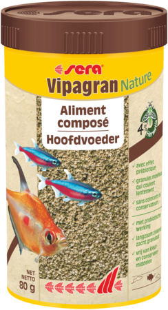 Sera Vipagran Nature Compleet Aquariumvoer 250ml - Natuurlijk & Zonder Toevoegingen afbeelding