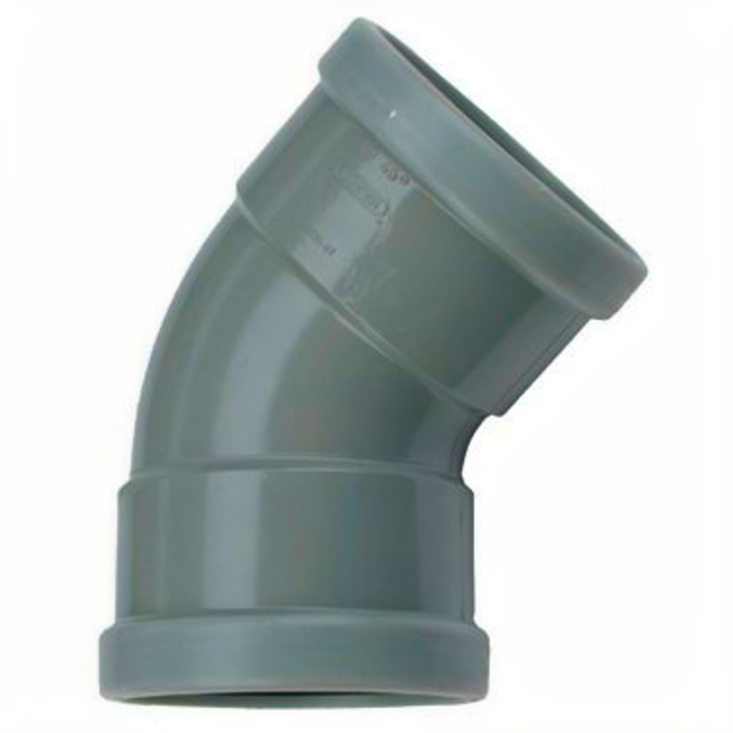 PVC elbow 45° cuff - 2 x sleeve 160 mm
