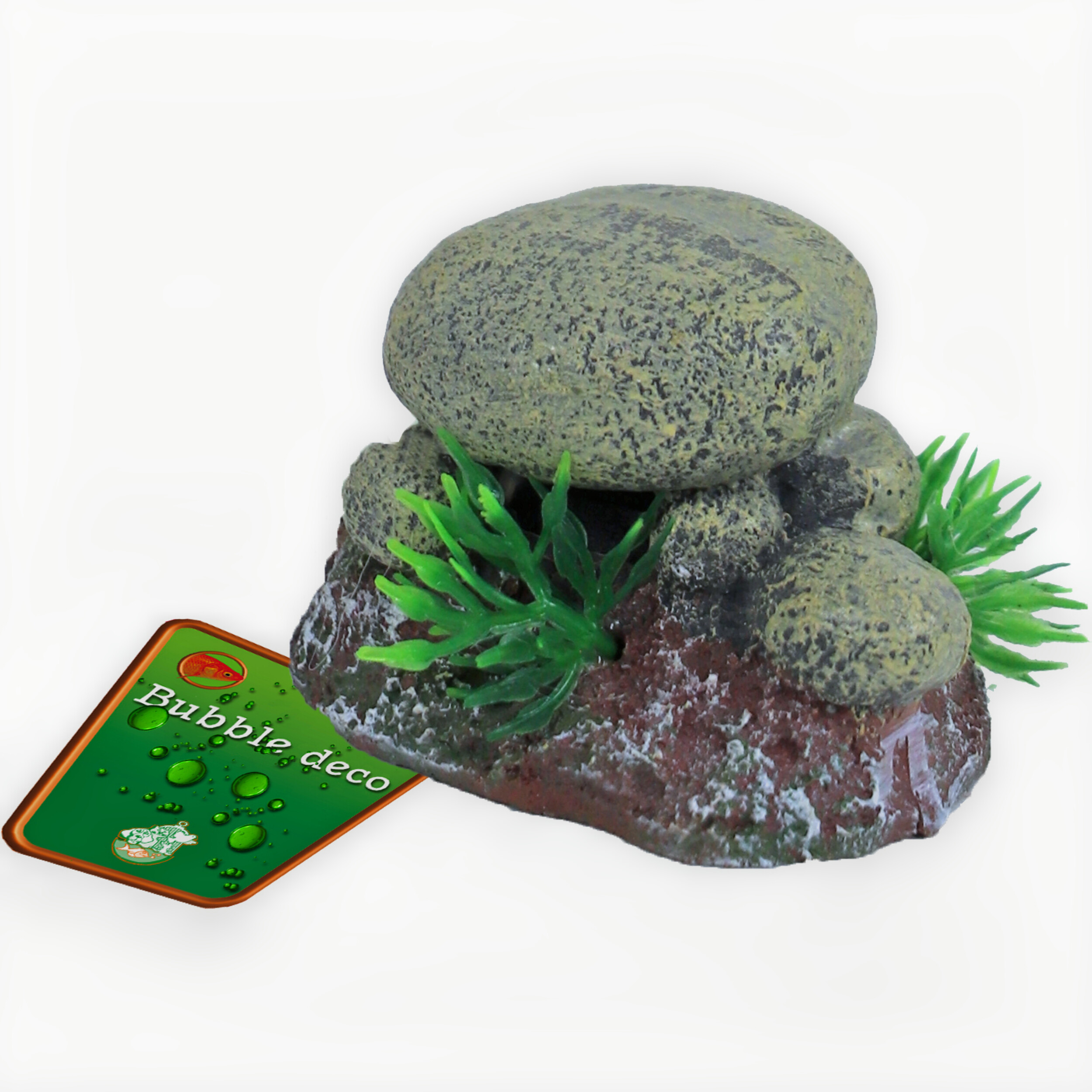 Boon Ornament Stenen Uitstromer 6cm - Bubbel Effect en Natuurlook Zuurstofsteen voor Aquaria