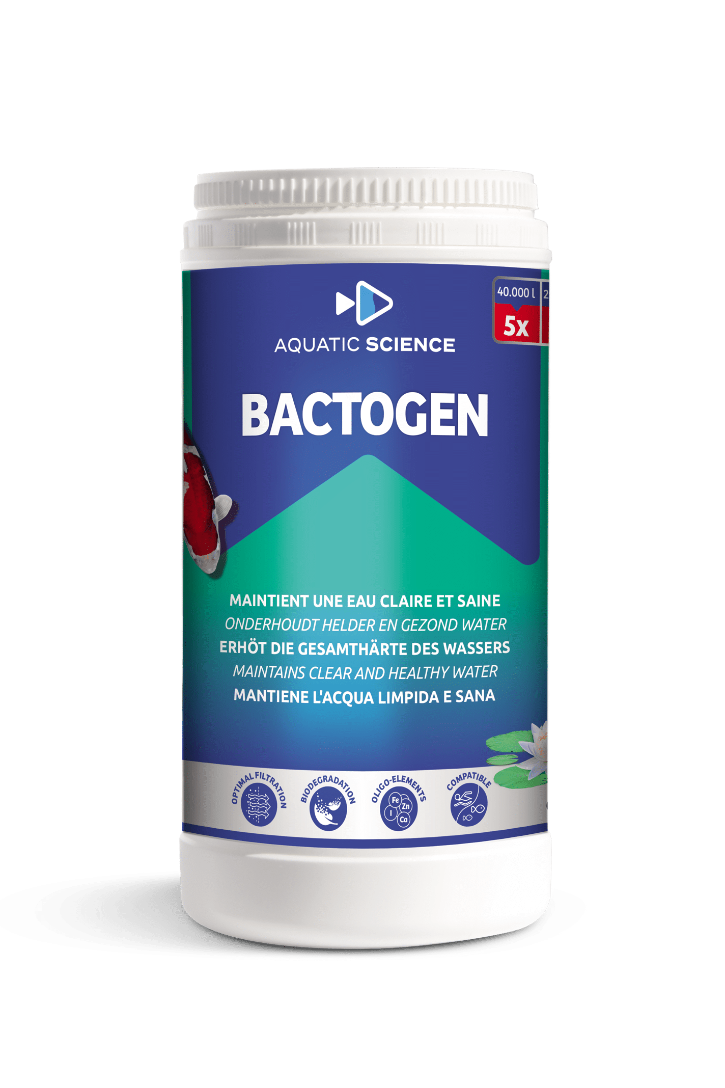 Aquatic Science Bactogen 12000 m³ - Geconcentreerde Bacteriën voor Heldere Vijvers tot 12.000m³ afbeelding