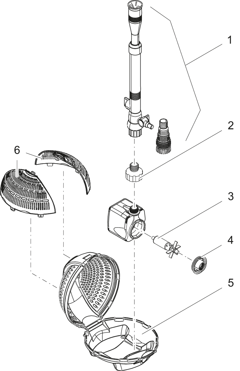 Pontec PondoVario 1000-2500 Filterschaal Fijn - Heldere Vijver, Eenvoudig Onderhoud afbeelding