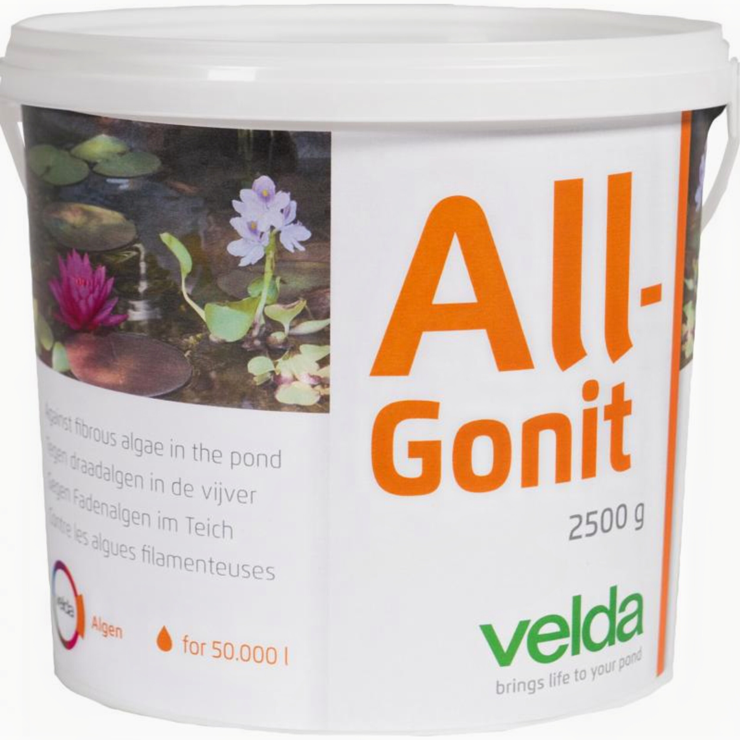 Velda All-Gonit 2500g - Krachtig Algenbestrijdingspoeder voor Vijvers tot 50k Liter