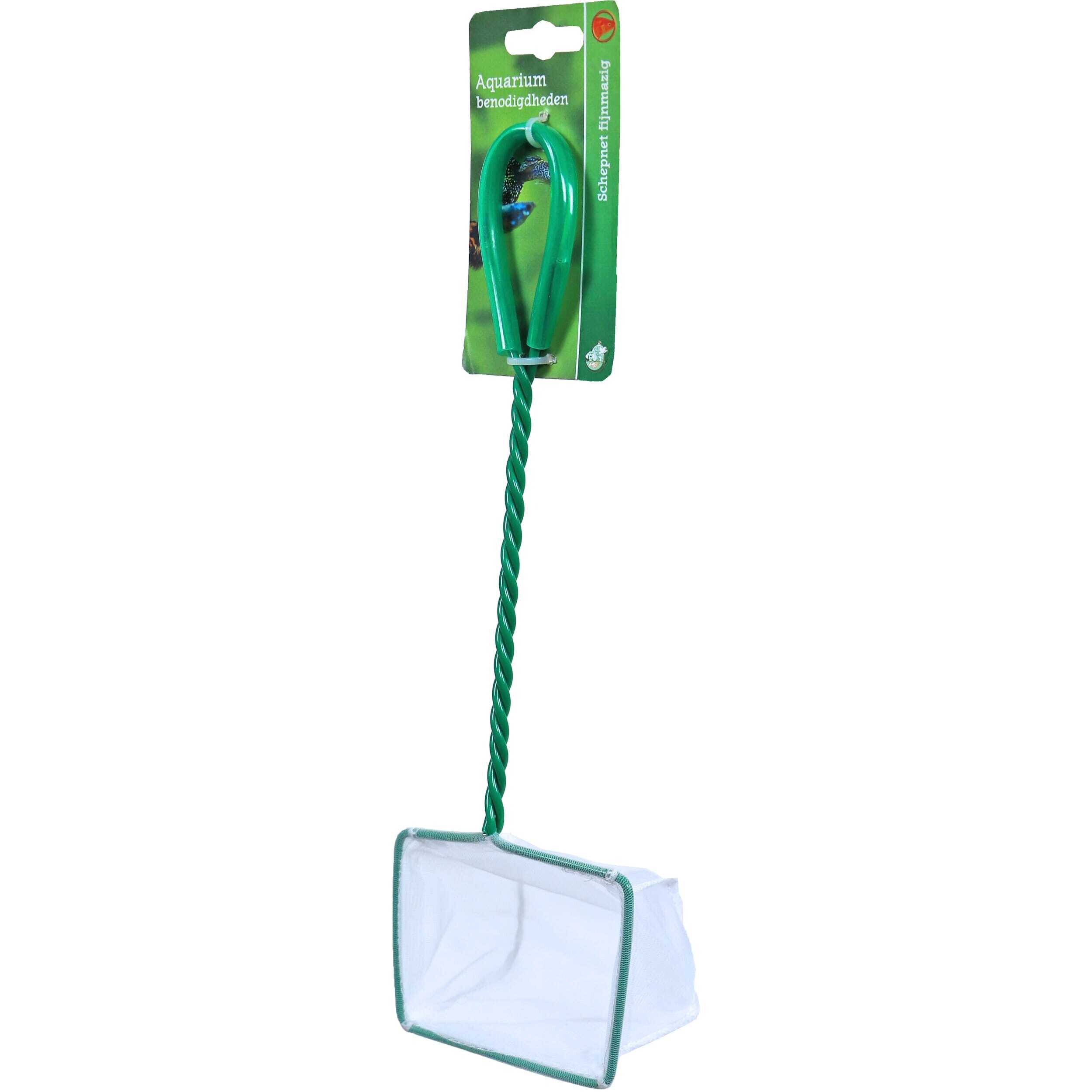 Boon Nylon Fijnmazig Aquarium Schepnet 8cm - Witte, Zacht Net met Vierkante Bodem
