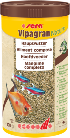 Sera Vipagran Nature - Voedzaam Visvoer 1000ml (300g) Zonder Conserveermiddelen afbeelding