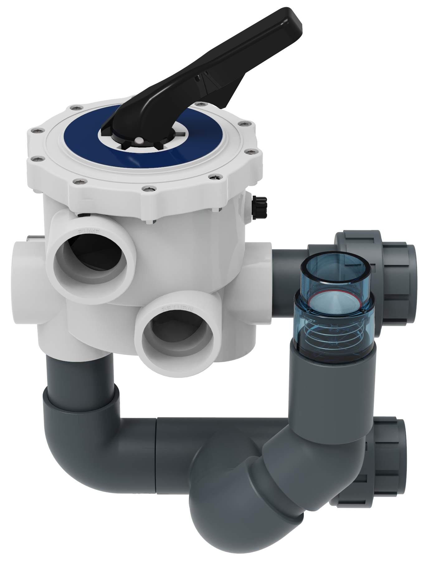 Aquaforte Econobead EB60-100-140 Zeswegklep 63mm voor Optimale Vijverwater Helderheid