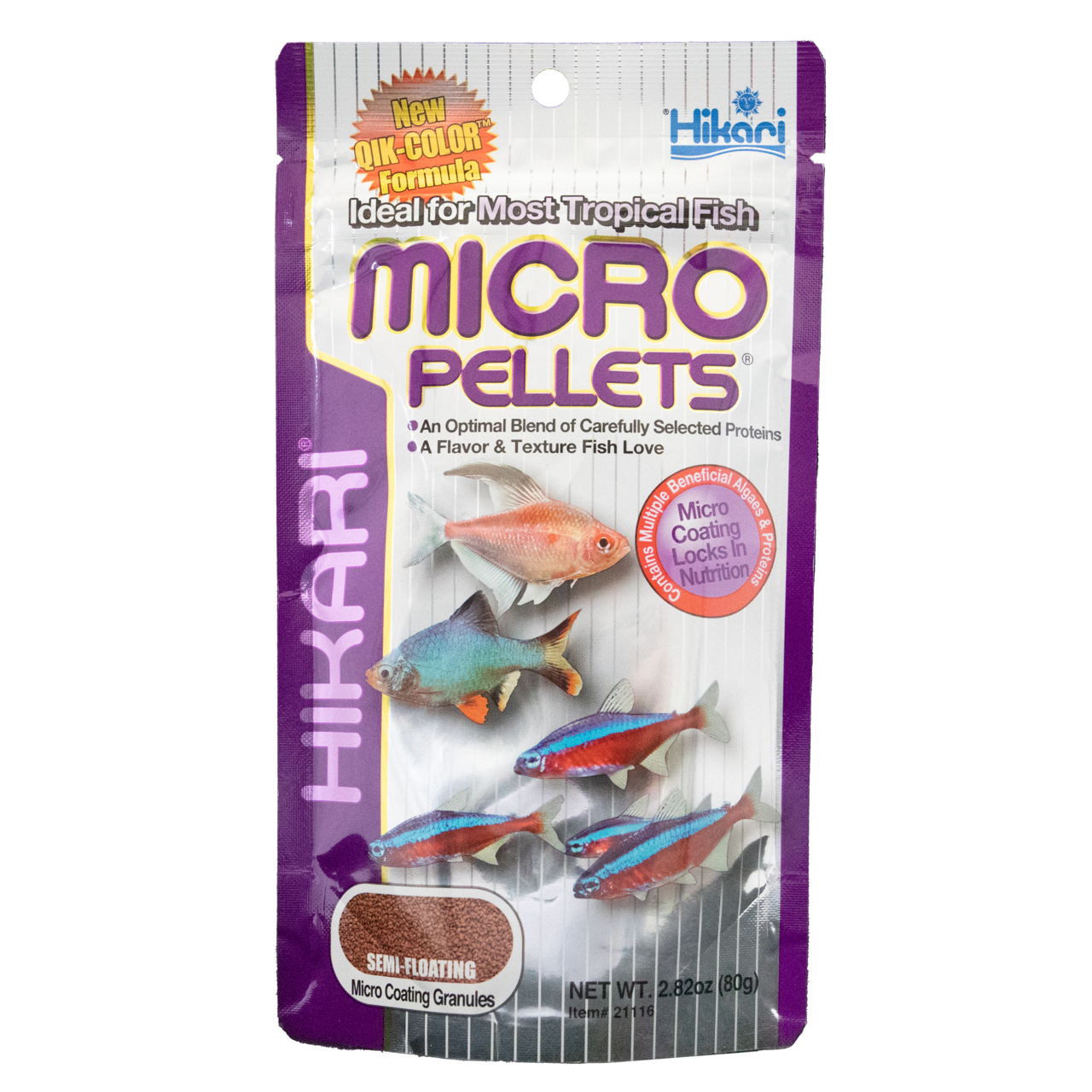 Hikari Micro Pellets 80g voor Tropische Vissen - Kleurversterkend Voer met Krill en Spirulina afbeelding