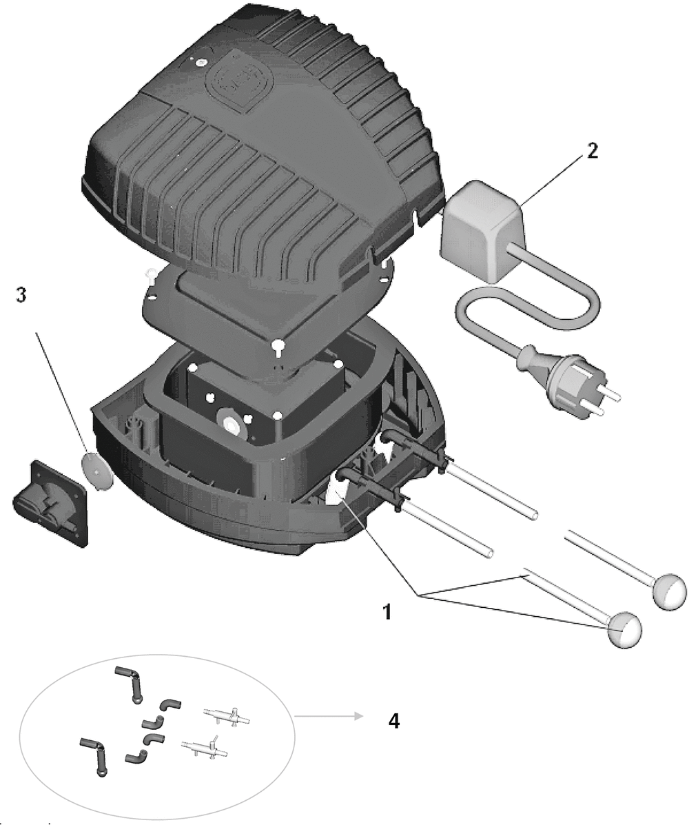 Ersatz Schlauch-Set AquaOxy 1000-4800 - Oase-Ersatzteile