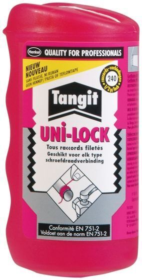 Aquaforte Tangit Uni-lock Schroefdraadafdichting, Siliconen, -20°C tot 130°C, Direct Drukbestendig afbeelding