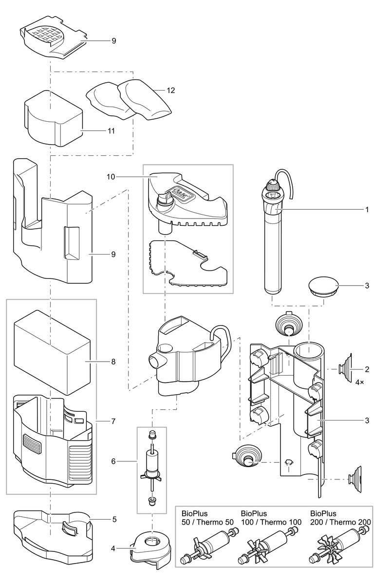 Vervangdeksel filtermodule BioPlus