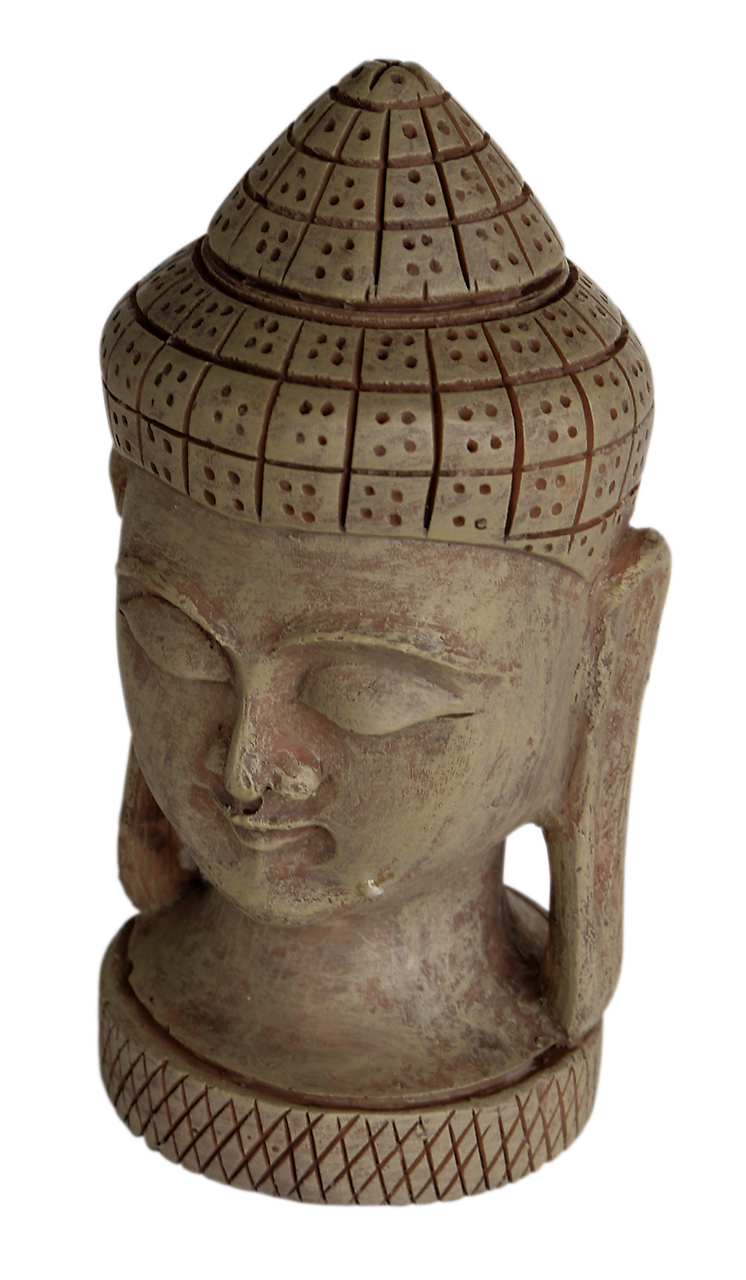 Superfish Zen Deco Buddha Face - Serene Aziatische Decoratie voor Zoetwateraquaria afbeelding