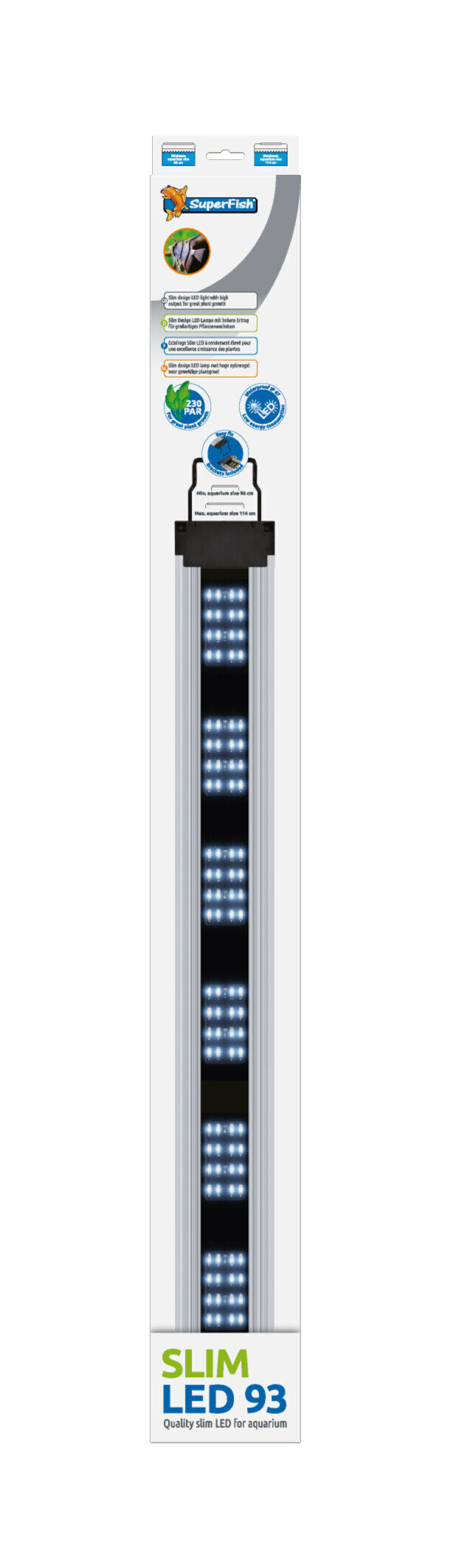 Superfish Slim Led 93cm/59W - Optimale Plantgroei & Aqua Scaping Verlichting voor Aquarium afbeelding