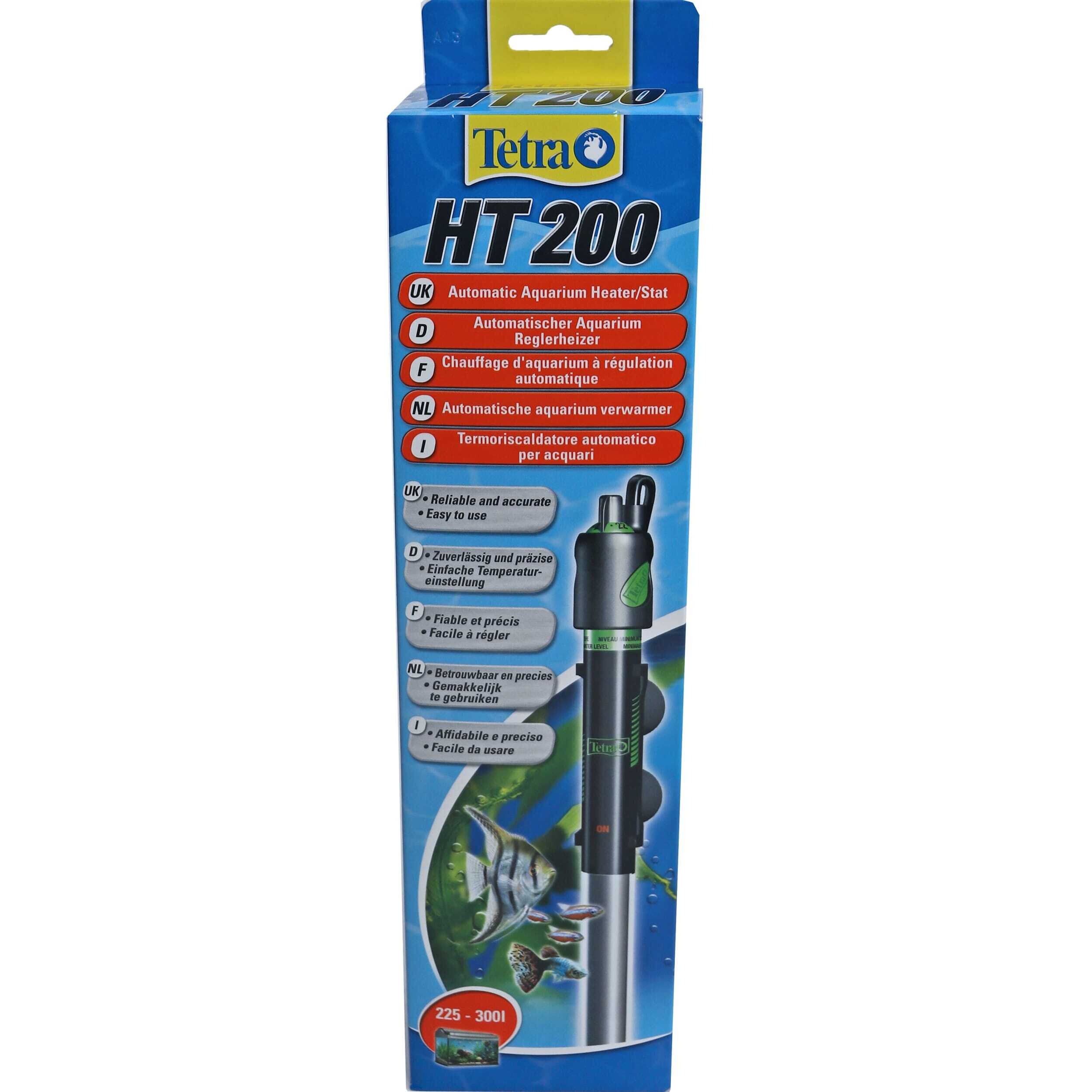 Tetra HT 200 Aquarium Verwarmer 200W - Precieze Controle 19-31°C, Veilig & Betrouwbaar