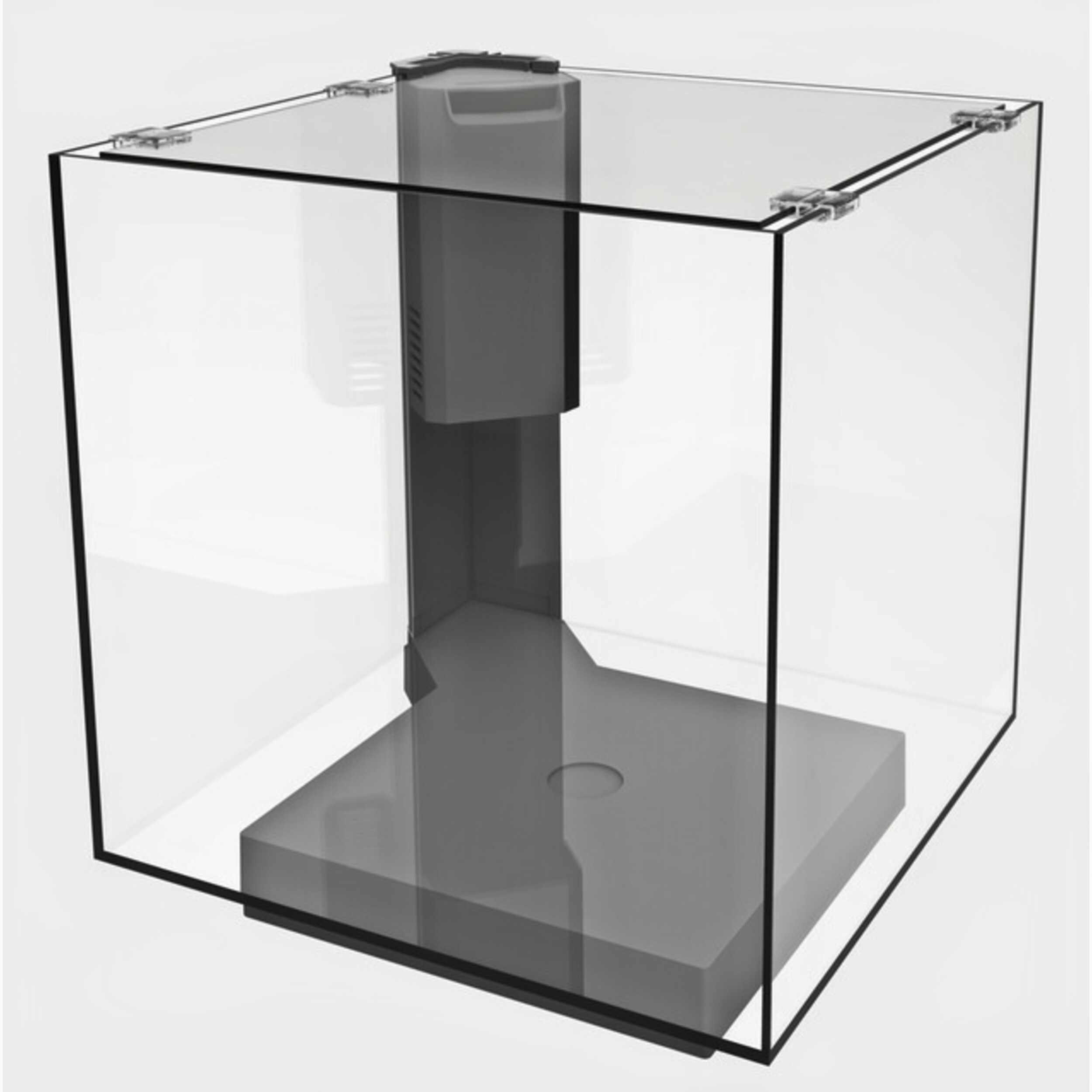 Superfish Qubiq 30 Zwart Aquarium Set met Voet - Stijlvol & Compact voor de Modern Aquariaan