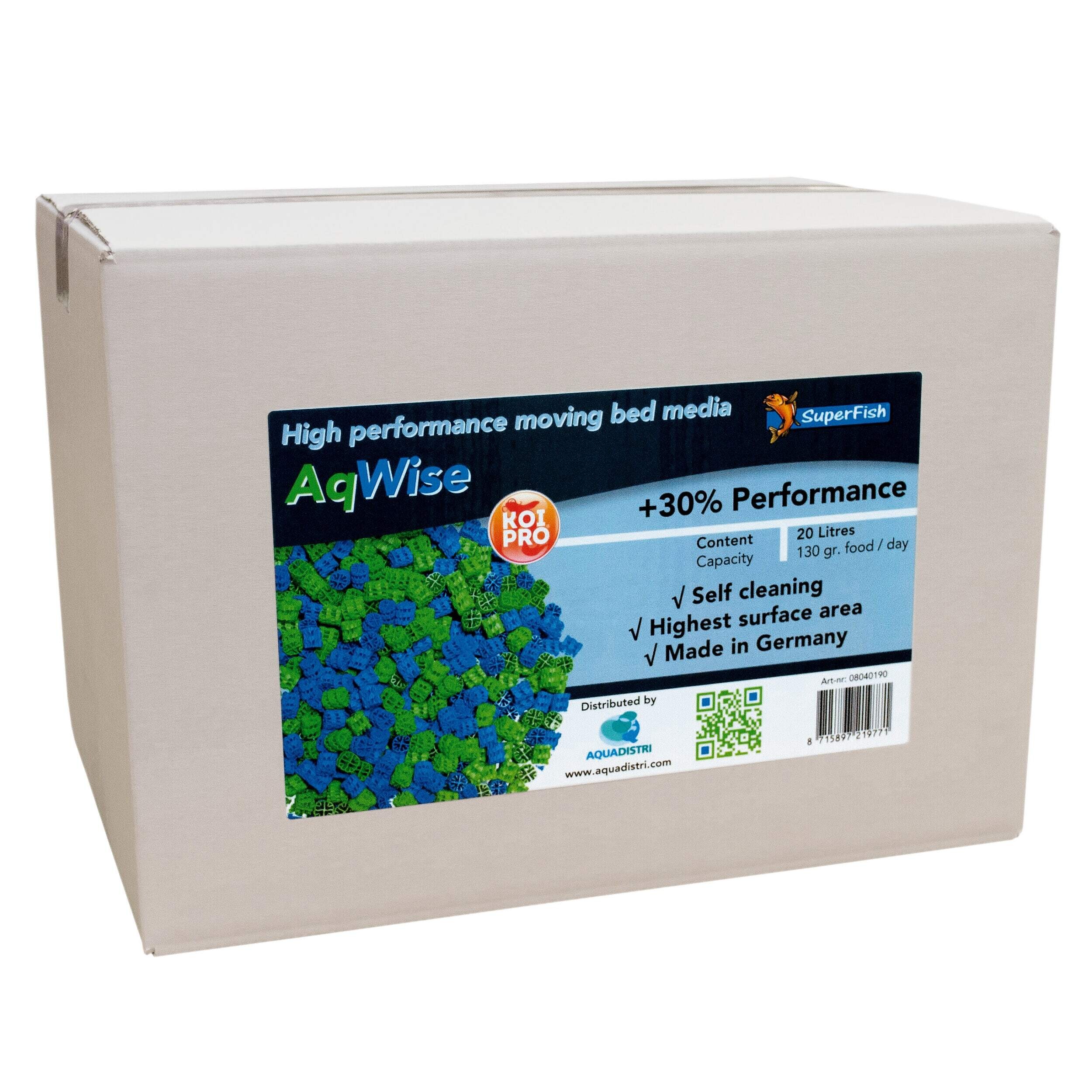 SuperFish Aqwise Floating Bed Media 20 Liter vijver