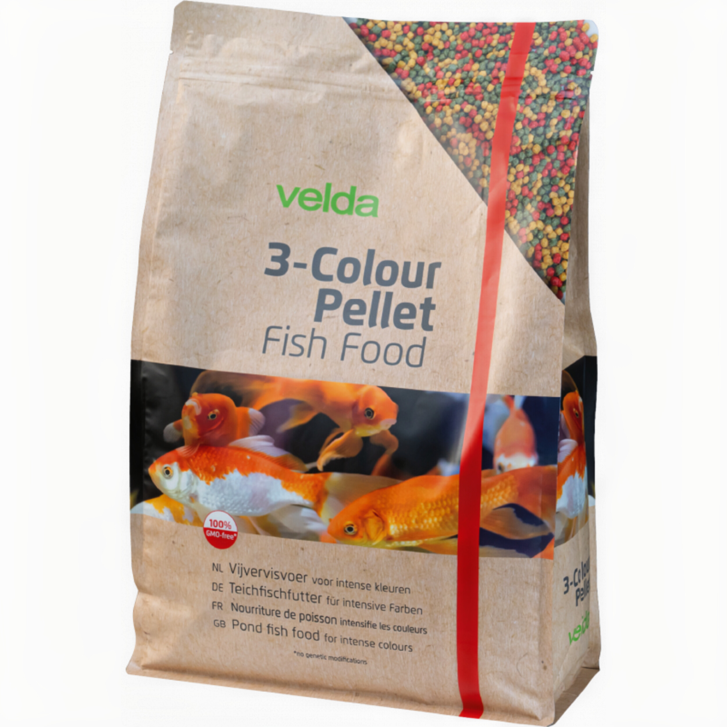Velda 3-Kleuren Pellet Visvoer 5000ml - Kleurbevorderende Korrels, GMO-vrij