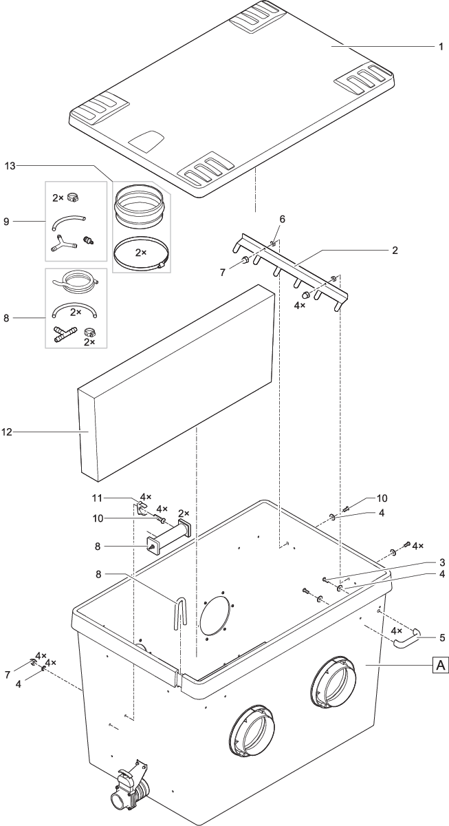 Mod. deksel XL Moving Bed afbeelding