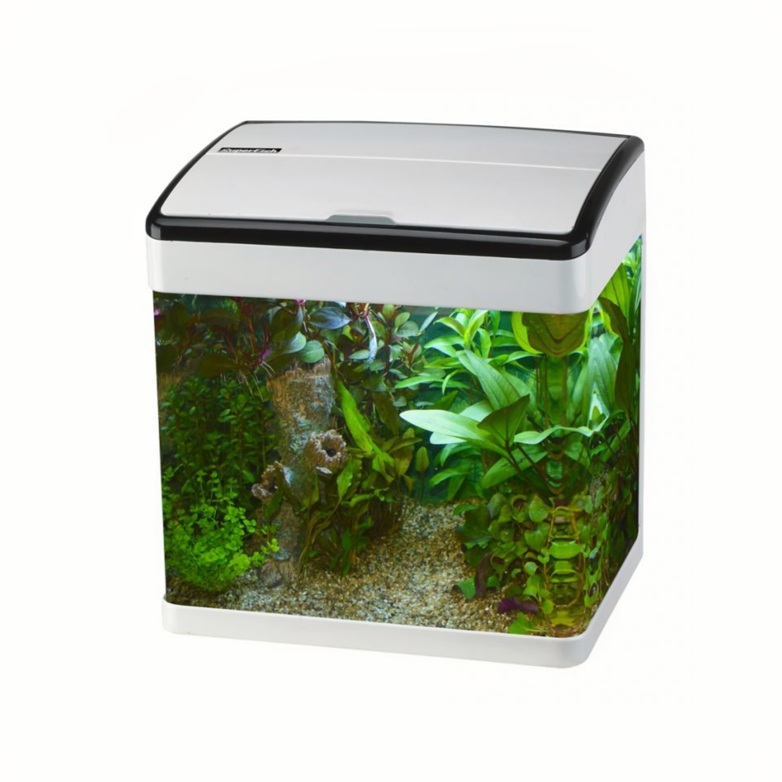 Superfish Panorama 50 Wit - Modern Aquarium 50L met LED - Inclusief Filter en Pomp