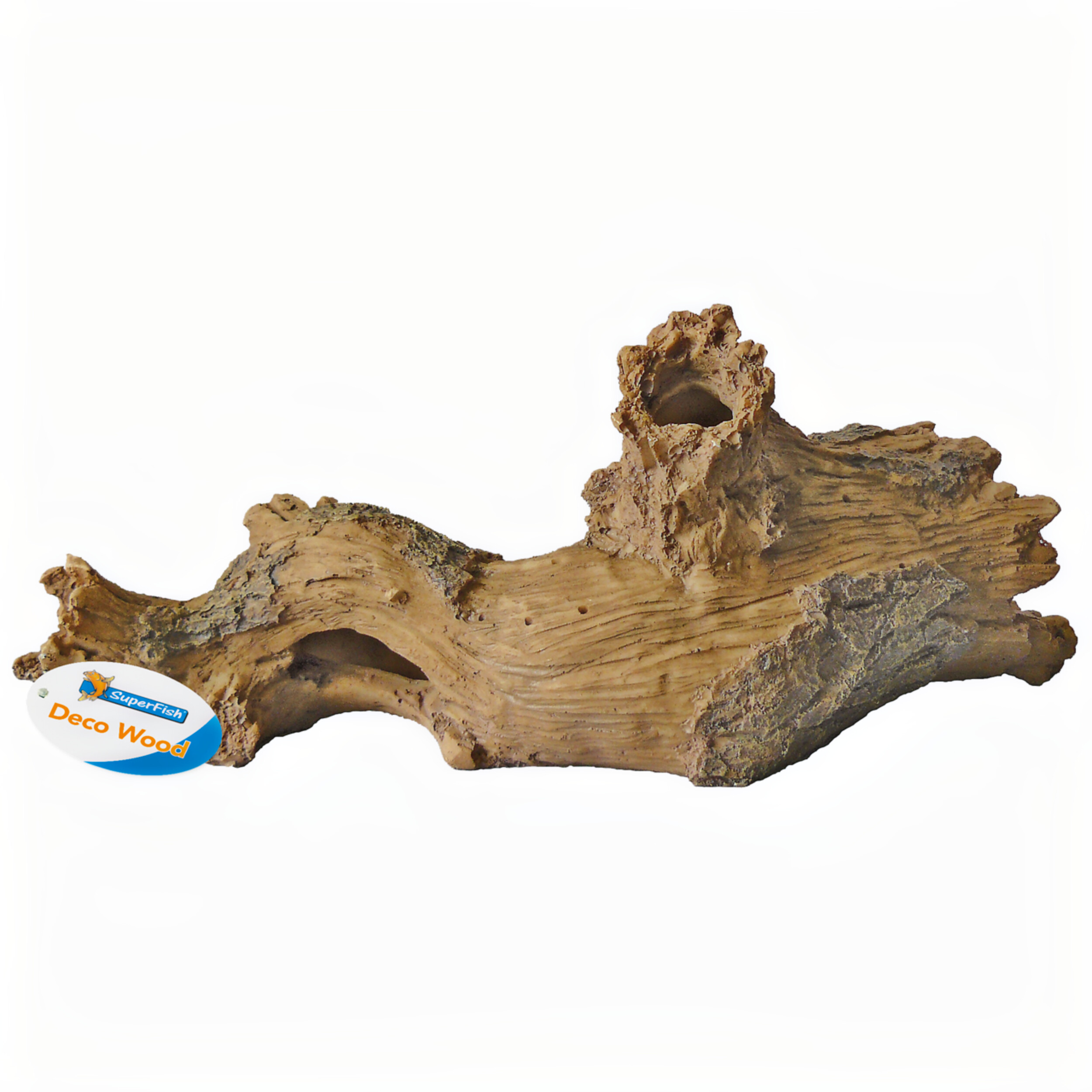 Superfish Log Hout L: Natuurlijke Aquarium Decoratie en Veilige Vissen Schuilplaats