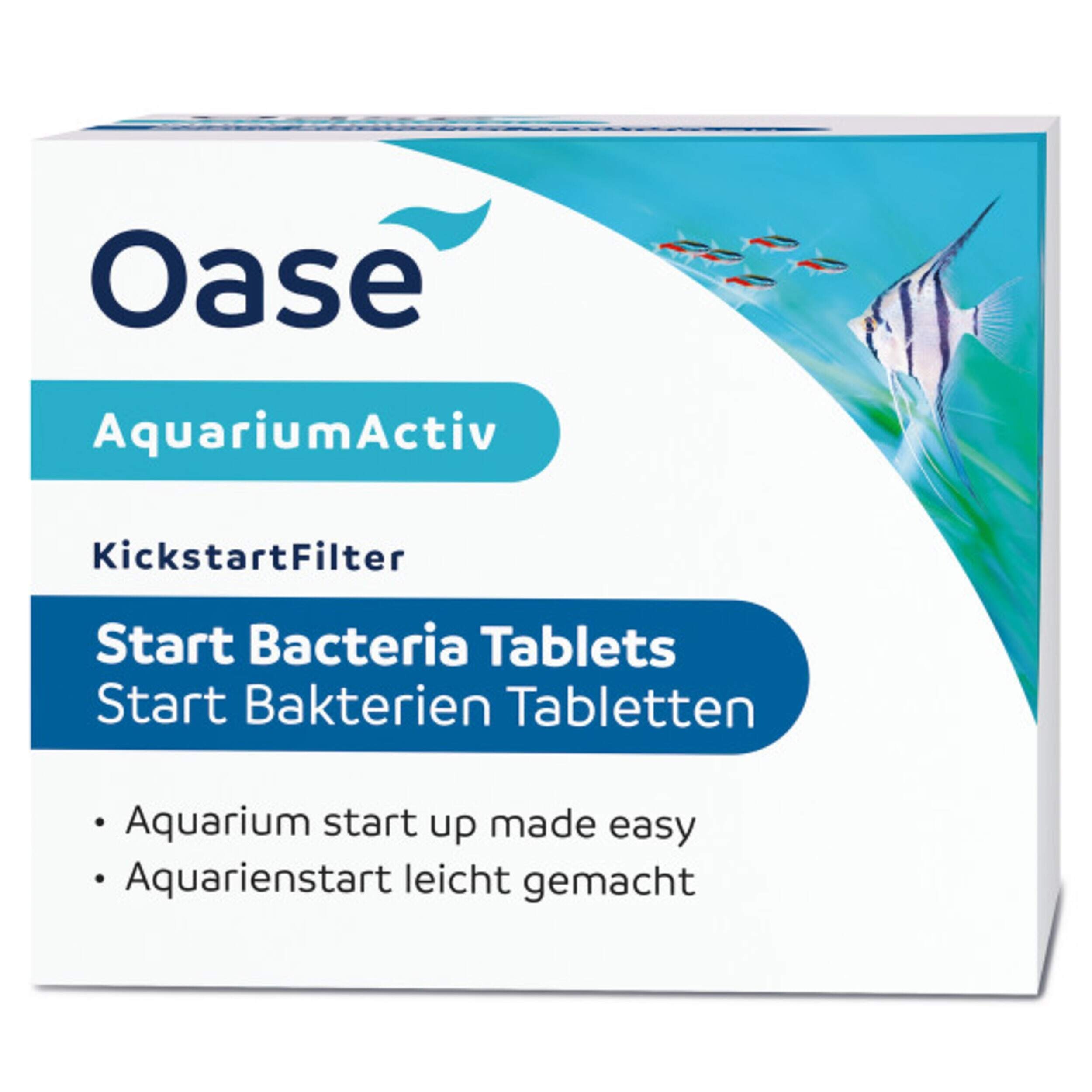 Oase KickstartFilter Startbacterietabletten - Snelle Oplossende 3st voor Nieuwe Aquarium Opstart