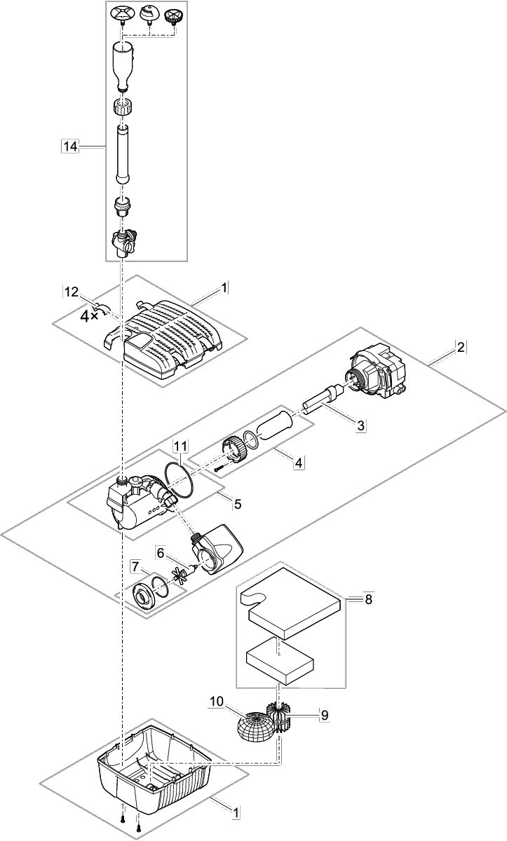 Oase Vervangende Rotor KPL ASE 750 voor Vijverfiltratie - Gemagnetiseerd, Eenvoudige Installatie afbeelding