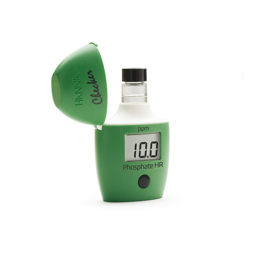 Checker-fotometer voor fosfaat HR, 0,0 tot 30,0 ppm (mg/l) met starterskit reagentia en 2 cuvetten